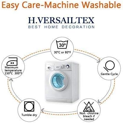 H.VERSAILTEX Super Stretch Individual Seat, Sofa Covers Couch , cushion covers Slipcover Sets Thick Jacquard Textured Twill Fabric (2 Piece Large Sofa cushion covers, Island Fossi)