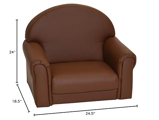 Children's Factory As We Grow Toddler Chair, Flexible Seating for Daycare or Preschool, Kids Reading Couch, Playroom Furniture, Walnut