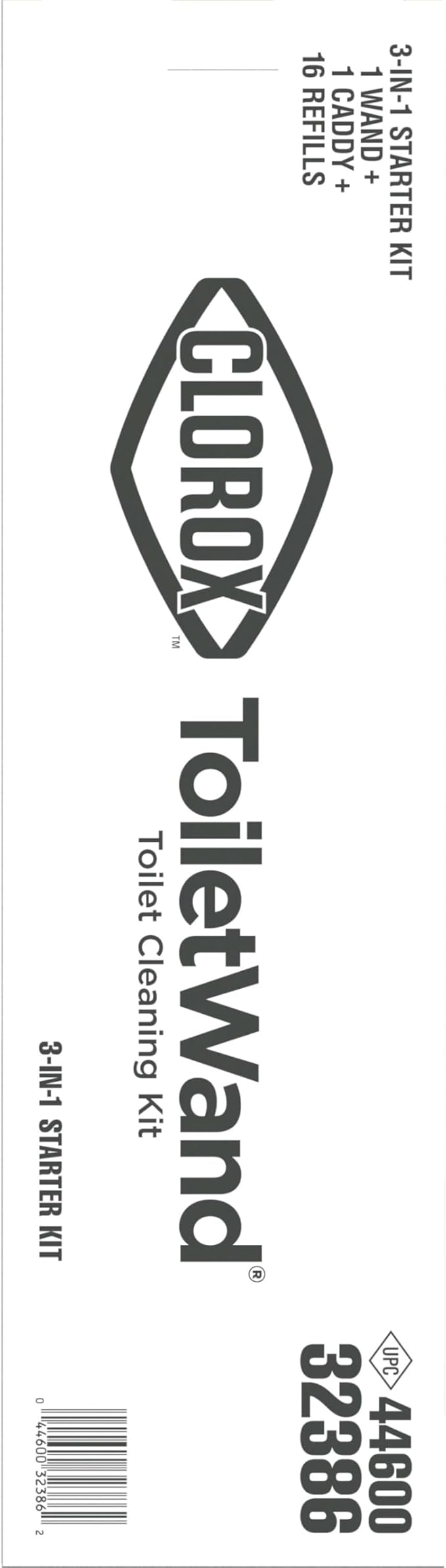 Clorox Original Toilet Cleaning System - ToiletWand, Storage Caddy and 16 Heads, Dorm Room Essentials, (Package May Vary)