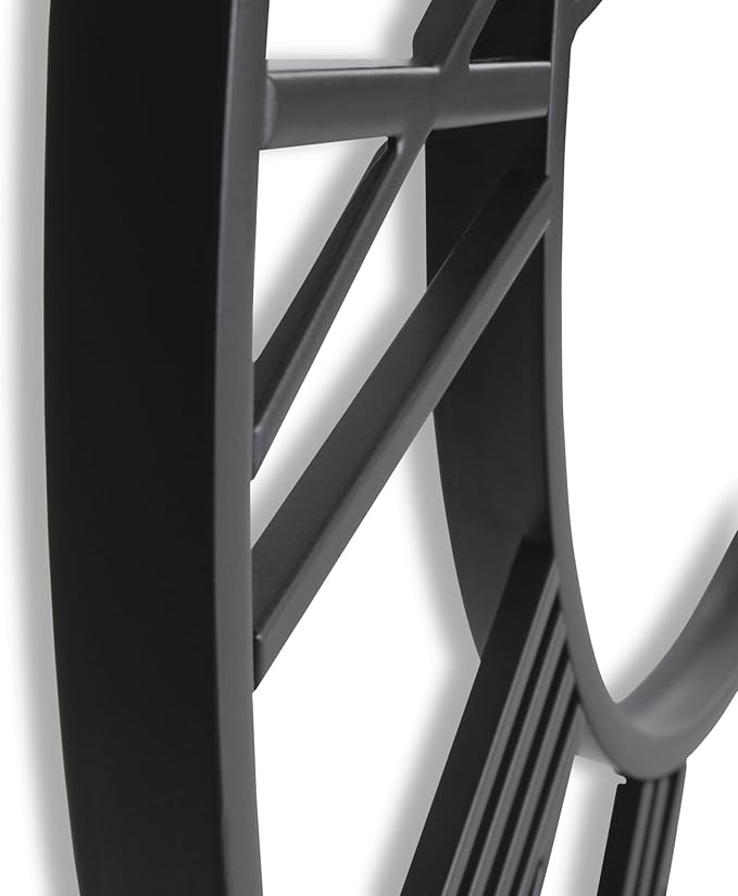 CLXEAST Silent 24 Inch Wall Clocks for Living Room Decor, Large Black Metal Roman Numeral Wall Clocks for Modern Farmhouse Home Decor,House Warming Gifts New Home