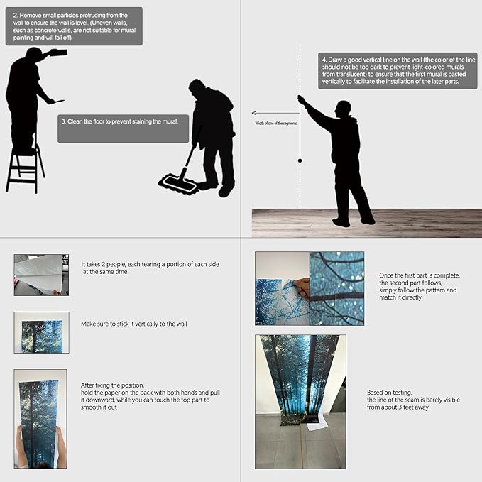 Colorful Banana Leaf Wall murals Peel and Stick Wallpaper for Bedroom Living Room - 58"x86"