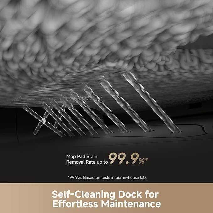 DREAME L50 Ultra Robot Vacuum and Mop Black with Auto-Empty and Mop Self-Cleaning, Precise Obstacle Avoidance, 19,500Pa Suction, HyperStream Detangling DuoBrush