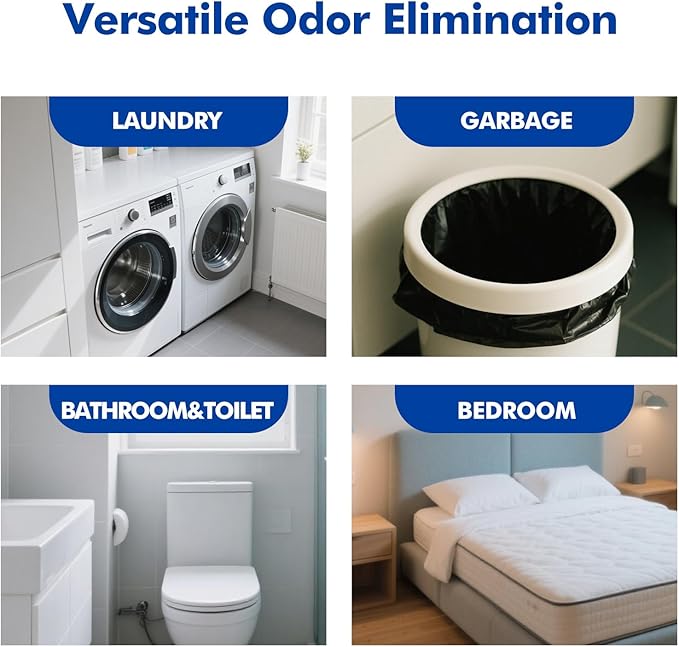 Clean-n-Fresh Toilet Spray, Ocean Mist, Air Freshener Bathroom Spray, Toilet Bathroom Odor Deodorizer, 6.8 Fl.Oz - Sea Salt, Jasmine & Bergamot