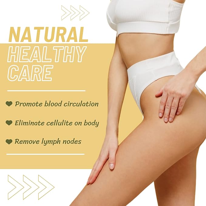 Ginger Soap Lymphatic Drainage Pack 6 - Anti-Cellulite Skin Tightening - Natural Ingredients Detox Soaps for Deep Clean Shower, Detoxification, Rejuvenating