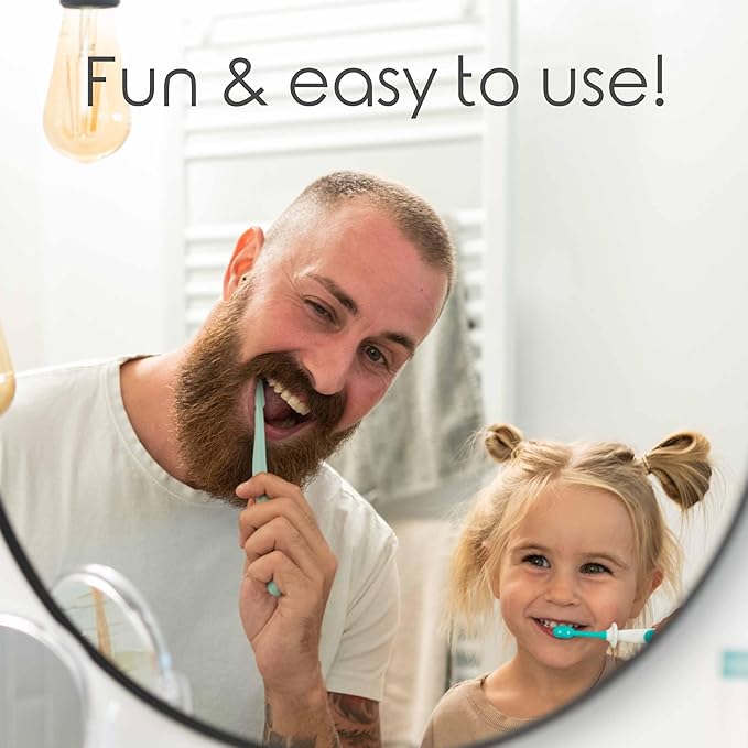 Cherish Baby Care Toddler Toothbrushes 1-2 Years (4-Pack) - BPA-Free & Safety-Tested Kids Toothbrush Kit, Designed by a Pediatric Dentist, Soft-Grip Toothbrush for Kids, My First Toothbrush Set