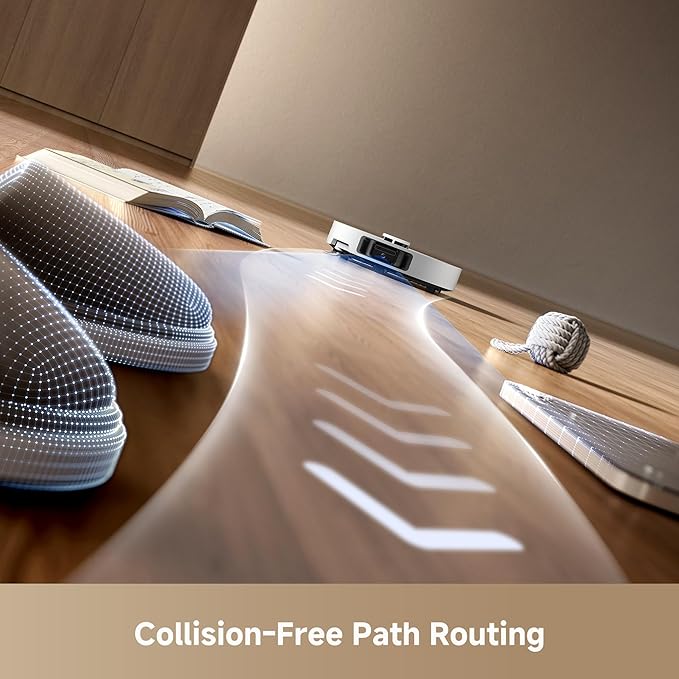 DREAME L40s Ultra Robot Vacuum and Mop, 19,000Pa Suction, Auto-Empty, Mop Self-Cleaning, 100% Detangling DuoBrush, Extending Mops and Side Brush, 1.57in Obstacle Clearing, App & Voice Control (White)