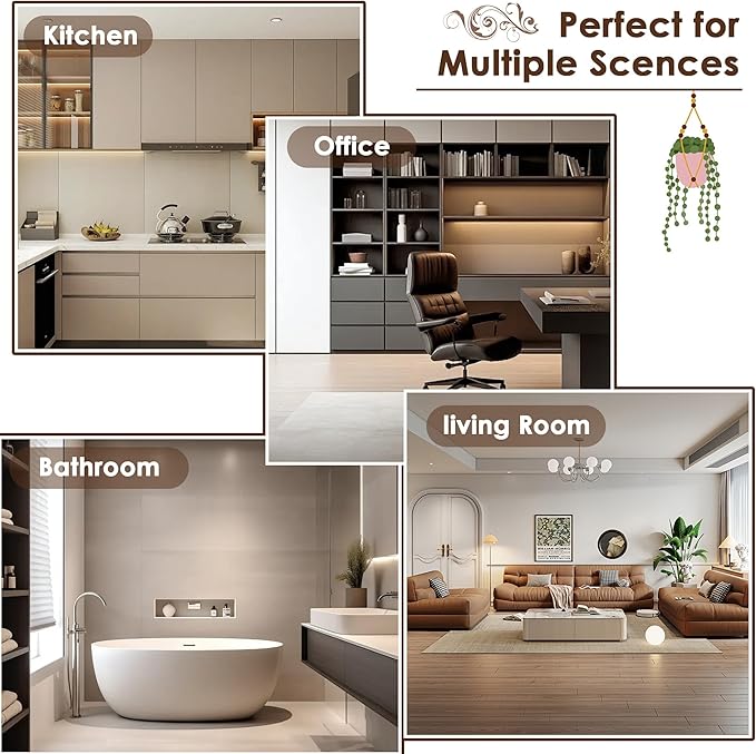 FOTOSOK 6-Tier Bamboo Shelf Set of 2, Bamboo Bookcase with Adjustable Shelves, Free Standing Storage Shelf Unit and Plant Flower Stand, Tall Large Bookshelf for Kitchen, Bathroom, Home Office, Vintage