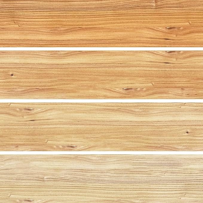 Floating Shelves for Wall, 32"W x 9.3"D x 1.5"H Rustic Solid Elm Wood Wall Shelves, Set of 2 with Invisible Heavy-Duty Metal Bracket, Deep Floating Shelf for Living Room Kitchen, Natural