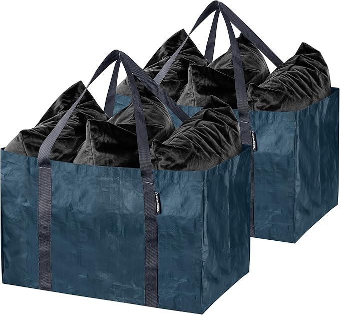 CleverMade Under Bed Storage Bag - Collapsible Storage for Shoes and Clothes Easy Use - Heavy Duty Utility Bag Home