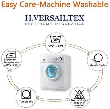 H.VERSAILTEX Super Stretch Individual Seat Cushion Cover Sofa Covers Couch Cushion Covers Slipcover Sets Thick Jacquard Textured Twill Fabric (3 Piece Sofa Cushion Covers, Ivory)