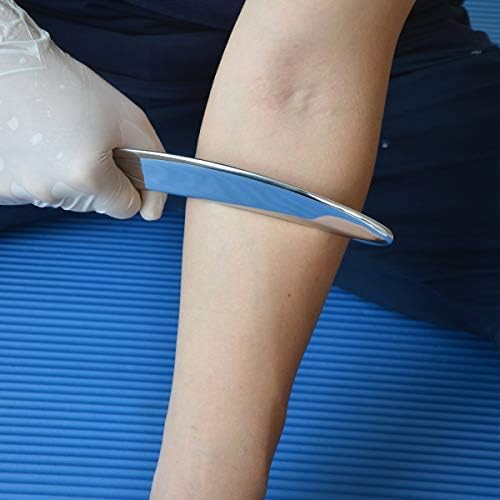 Gua sha Tool gua sha Stainless Steel iastm Tool Gussha Massage Tool Muscle Scraping Tool for Soft Tissue Therapy and Reduce Arms,Back, Legs, Neck Muscle Pain(zly)………