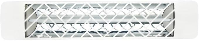 EF15120W1 1500 Watt Plug-In Electric Infrared Single Element Heater, Finish Color: White, Decorative Fascia: Chevron