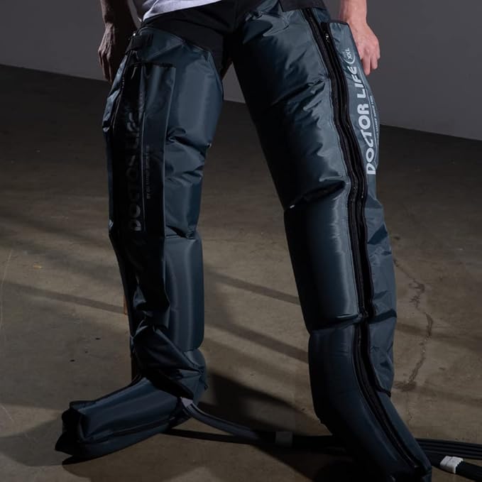 DOCTOR LIFE LX9max Full Body (B) - Sequential Air Compression Recovery System : Device + Legs (XL) + Arm + Waist + Centerbody + Bag (FSA-HSA Approved)