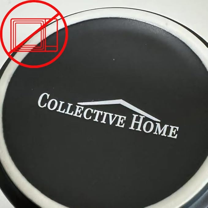 COLLECTIVE HOME - Black Monogram Ceramic Mugs, 15 oz Golden Initial Coffee Cups, Elegant Alphabet Tea Mugs, Personalized Halloween Mug with Gift Box, Perfect for Office and Home Décor (n)