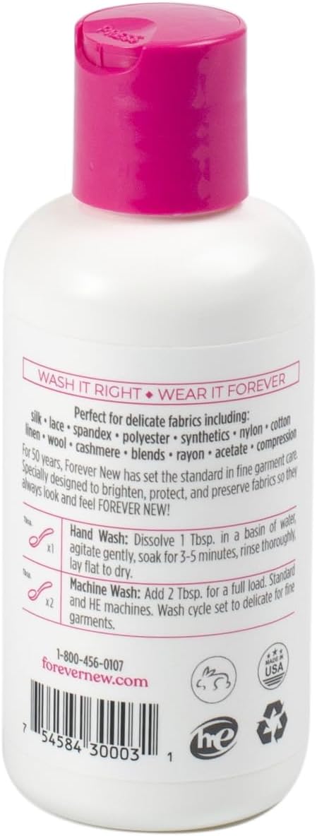 Forever New 4oz Liquid Unscented Fabric Care Wash - Natural Laundry Detergent