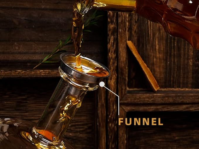 Gifts for Men Dad Husband from Wife Daughter Son, Unique Christmas Anniversary Birthday Gifts for Him, Whiskey Decanter Globe Set with 2 Glasses, Bourbon Scotch Liquor Cool Stocking Stuffers Presents