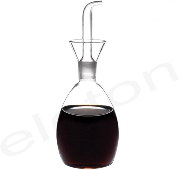 ELETON Planet Glass Oil Decanter and Cruet 10 Ounces