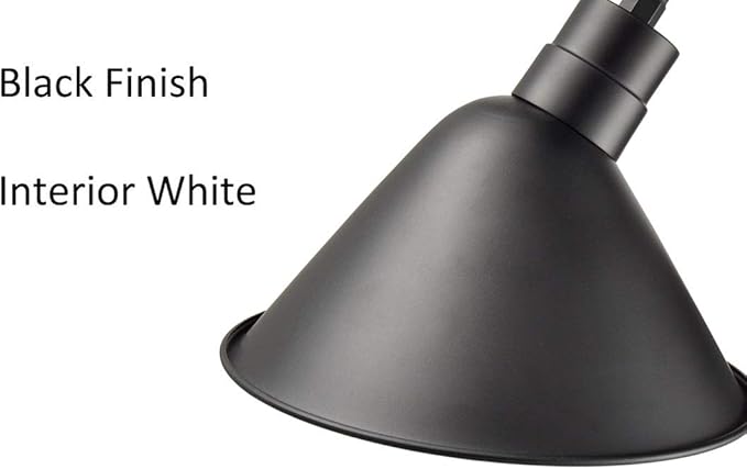 DIRYZON Industrial Gooseneck Wall Sconces Antique Black Barn Light for Kitchen Sink Patio Porch Set of 2