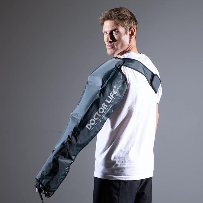 DOCTOR LIFE LX9max Full Body (C) - Sequential Air Compression Recovery System : Device + Legs (L) + Arm + Centerbody + Bag (FSA-HSA Approved)