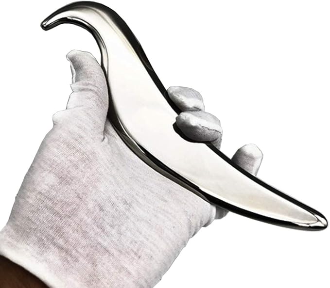 Gua sha Tool gua sha Stainless Steel iastm Tool Gussha Massage Tool Muscle Scraping Tool for Soft Tissue Therapy and Reduce Arms,Back, Legs, Neck Muscle Pain(DN)………