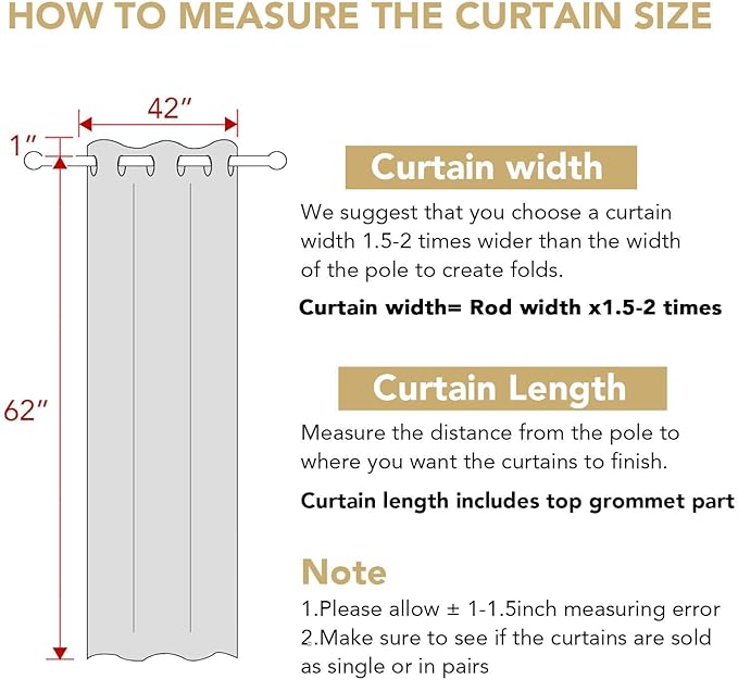 H.VERSAILTEX Blackout Curtains for Bedroom Thermal Insulated Room Darkening Living Room Curtains 63 Inch Long Grommet Privacy Protection Window Curtain Panels/Drapes for Nursery,2 Panels,Light Sage