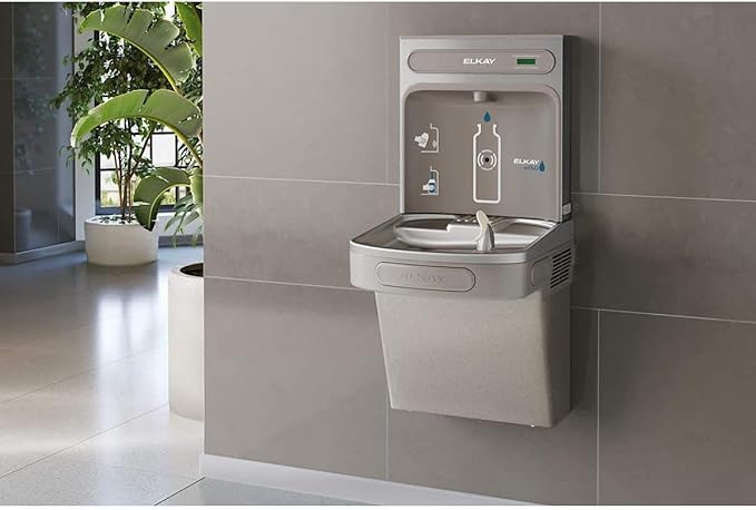 Elkay EZSDWSLK Bottle Filling Station and Cooler, 38.63 x 19.00 x 0.00 inches, Light Gray Granite