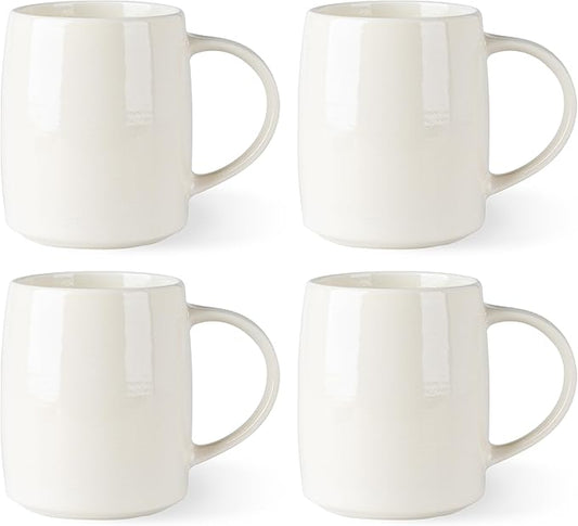 GBHOME Large Coffee Mugs Set of 4, 18oz Handmade Ceramic Coffee Mugs Set with Gradient color for Latte/Tea/Beer/Hot Cocoa, Dishwasher & Microwave Safe