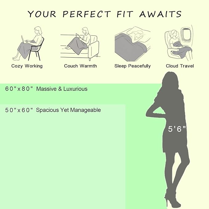 CozeCube Knit Throw Blanket, Green Checkered Throw for Couch, Soft Cozy Warm Knitted Blanket for Bed Sofa Living Room, 60"X80", Forest Green