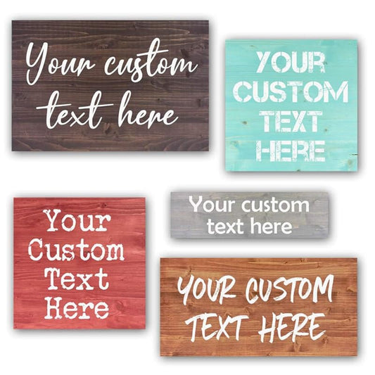 Custom Wood Signs Personalized | Farmhouse Decor | Personalized Signs | Personalized Rustic Wood Signs | Father's Day Gift | Custom Sign | Ready to Hang! (5.5x18 Inches)