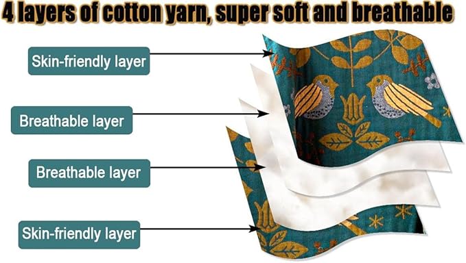 Cotton Throw Blanket 100% Muslin for Couch Bed 80''x 90'' Farmhouse Blanket 4-Layer Summer Blankets Boho Quilt Decor for All Seasons Cozy Soft Lightweight Knitted Warm Blanket Gifts for Women