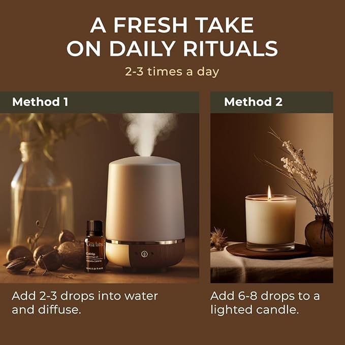 Gya Labs Catnip Essential Oil for Skin - 0.34 Fl Oz - 100% Pure Natural Catnip Oil for Diffuser, Massage & Candle Making Scent