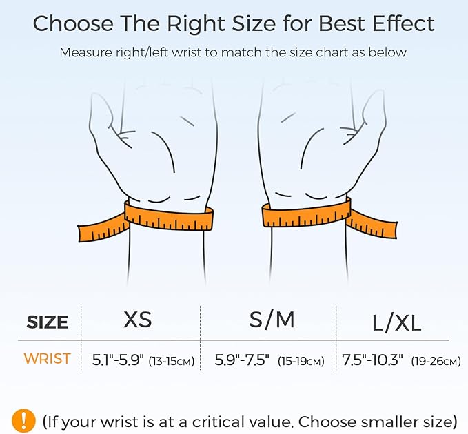 FREETOO Carpal Tunnel Wrist Brace Night Support Fit Right Hand for Work, Pain Relief Wrist Splint for Tendonitis, Sprain, Strain, Rigid Hand Brace for Arthritis for Women and Men (XS, Black/Pink)