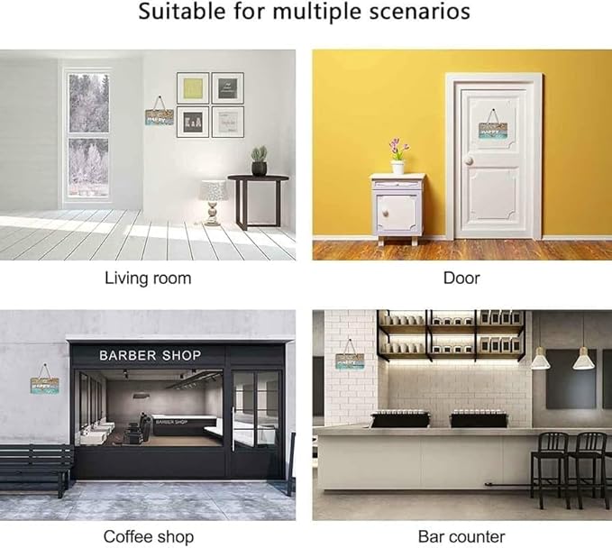 Farmhouse Stay Awhile Wood Sign, Entryway Sign Farmhous Wall Decor, Rustic Wall Art for Housewarming Gift (Stay Awhile) 6x16 Inch