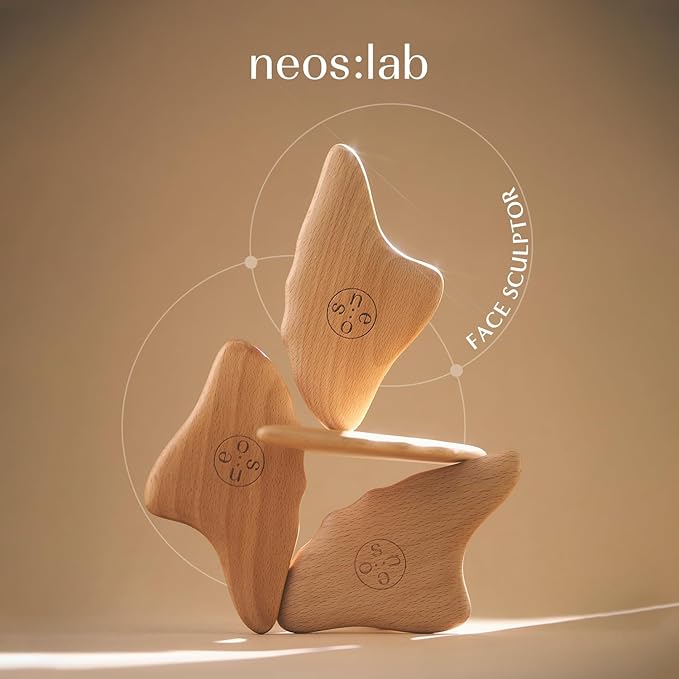 Face Sculptor - Beech Wood Massage Tool, Portable & Lightweight Scraping Tools, Wood Gua Sha, Relieve Tensed Muscle, Lymphatic Massage to Help Face & Body Circulation