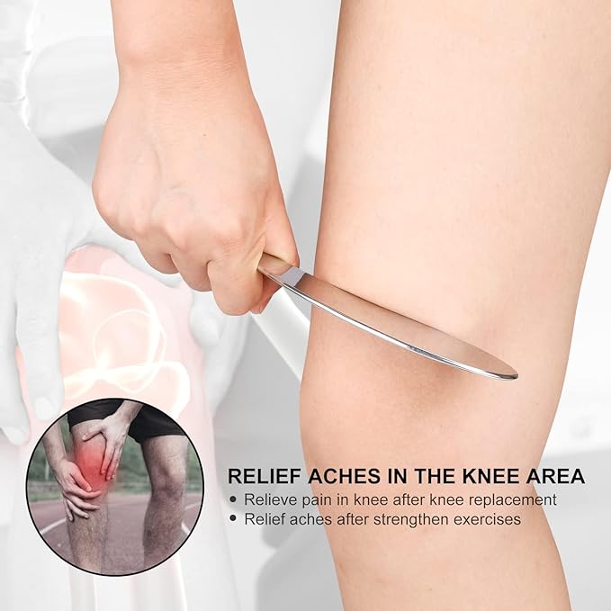 Guasha Massage Tool, Grade Stainless Steel Scraping Tool for Soft Tissue Upgrade Physical Therapy Stuff,Used for Back, Legs, Arms,Neck,Shoulder, Gua sha Tool