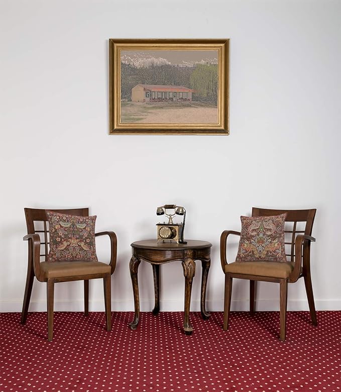 Charlotte Home Furnishings Throw Pillow Covers 16x16 in, Red Dragon Decorative Couch Pillow Covers, Boho Decor European Tapestry Cushion Cases, Living Room Cozy Home Decor, Jacquard Woven Soft Cotton