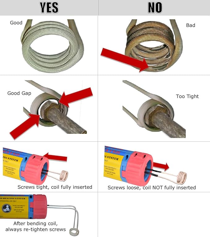 Generic Magnetic Induction Heater, Flameless Bolt Removal Tool, Handhled Induction Heater Kit with 8 Coils & 2 Copper Wires, 1100W Rusty Bolt Removing Tool (Upgraded Rotary Type), Blue