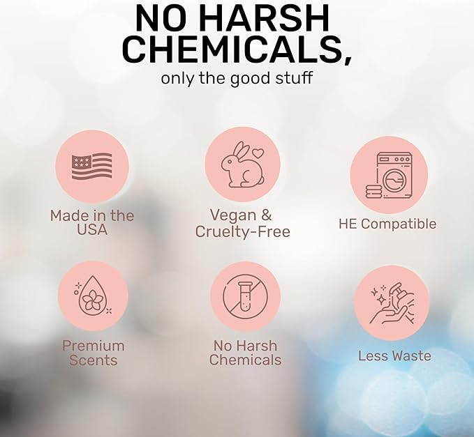 FREY Concentrated Liquid Laundry Detergent | Formulated for Sensitive Skin & HE Washers | Removes Stains Effectively | 50 Loads per Bottle (1-pack Jasmine Meadow)