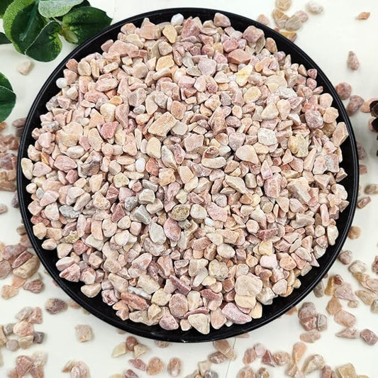 10LB Succulent and Cactus Gravel Pebbles, 1/5 Inch Natural Decorative Polished Stones, River Rocks for Plants, Vases, Aquariums, Terrarium and Outdoor Gardening,Peach