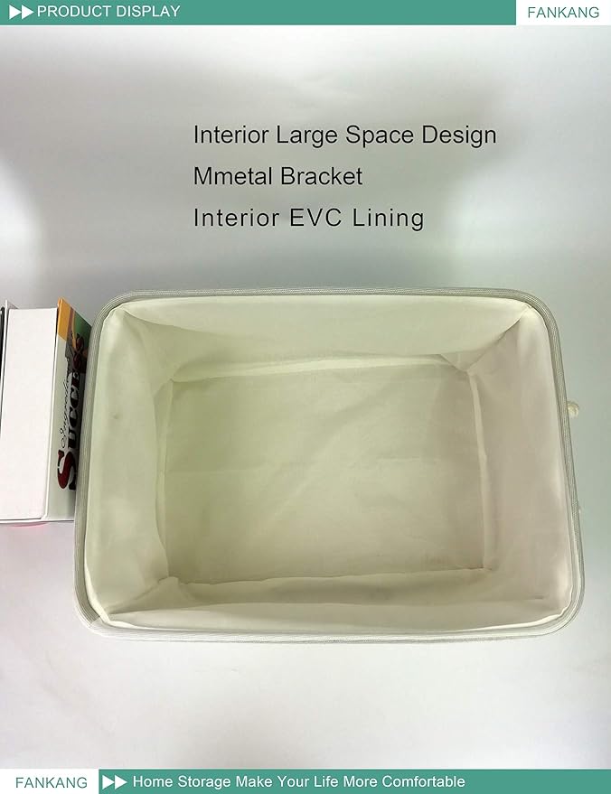 FANKANG Rectangular Laundry Basket Nursery Storage Fabric Storage Bin Storage Hamper,Gift Baskets(Giraffe)