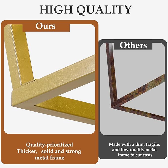 Gold Chandelier 4-Light, Farmhouse Pendant Light Fixture Adjustable Height, Modern Dining Room Light Fixture, Lantern Ceiling Hanging Lighting with Metal Cage for Kitchen Island Entryway Foyer