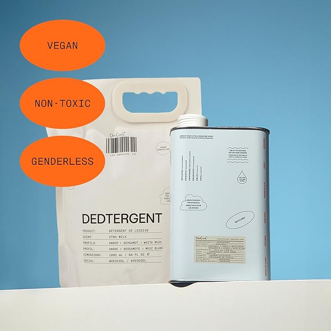 DedCool Liquid Laundry Dedtergent (01 Taunt Refill 64 fl oz) Luxurious Fragrance, Scented, Removes Stains, Ideal for 60 Washes, Infused with Essential Oils, Vegan, Non-Toxic, Cruelty & Dye Free