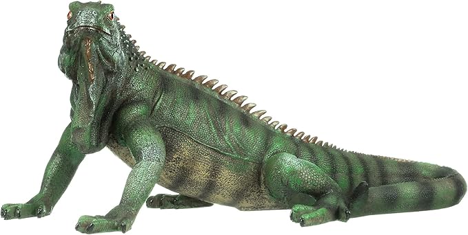 Design Toscano Iggy The Iguana Indoor/Outdoor Garden Statue, Large, 22 Inch Long, Cast Stone Resin, Full Color Finish