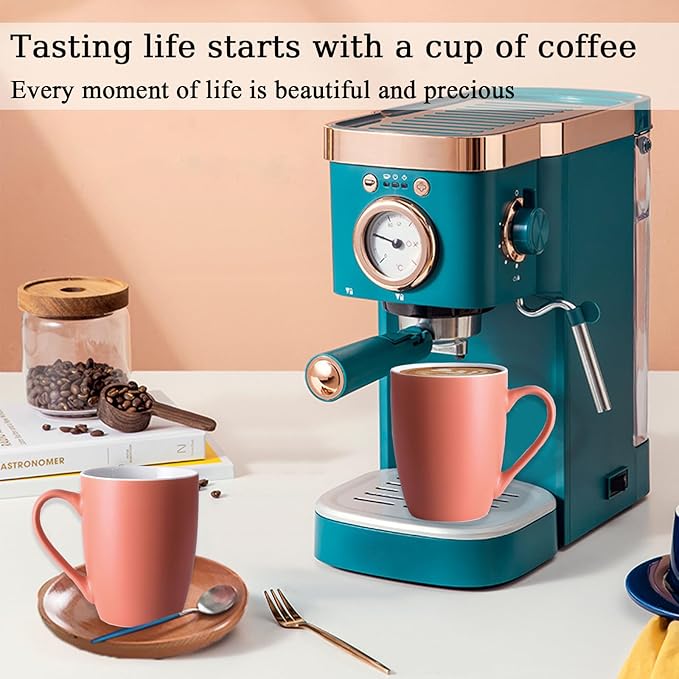 Coffee Mugs Set of 6, 12oz Ceramic Coffee Mugs with Handle, Matte Porcelain Orange Coffee Mug for Latte, Tea, Cocoa, Cappuccino, Cups for Women Men for Home Restaurant Mug (Orange)