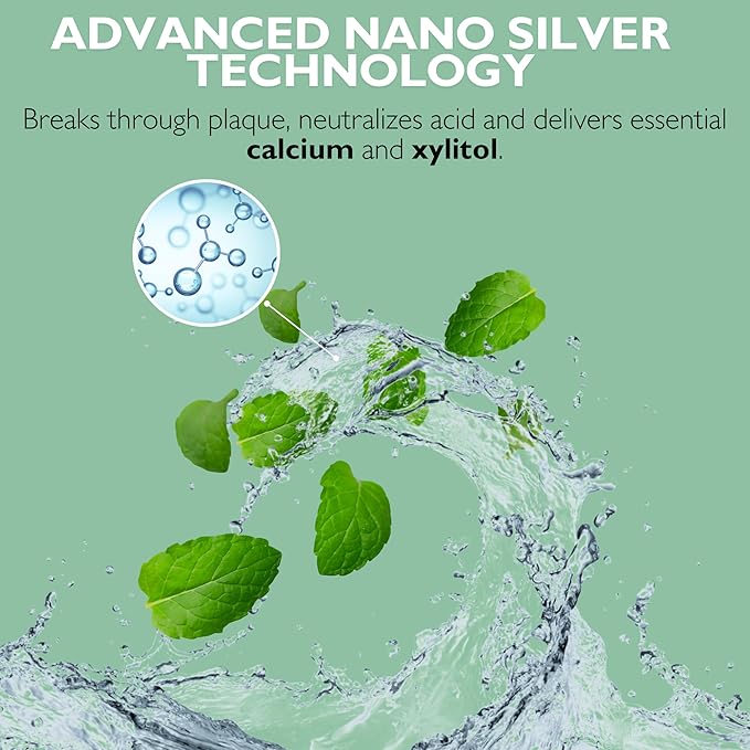 Elementa Silver Non-Foaming Toothpaste Wintermint Flavor | 5 in 1 Teeth Whitening Gel 4 Fl oz | Dentist Formulated All Natural | Professional Whitening Gel | Fluoride Free | Fresh Breath