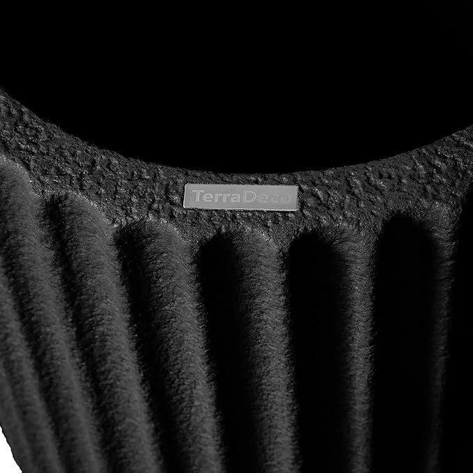 Classic Roman Column Style Planter | 20" Tall | Black & White Options | Ideal for Entrance & Living Room Corner | Durable Fiberglass Composite