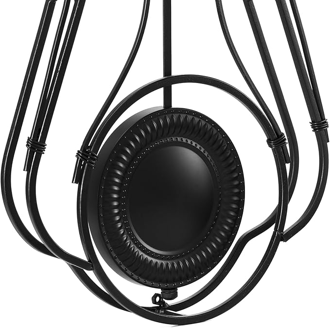 CLXEAST 20 Inch Black Metal Pendulum Wall Clock, Large Schoolhouse Regulator Wall Clocks for Living Room Decor,House Warming Gifts New Home,Gifts for Women