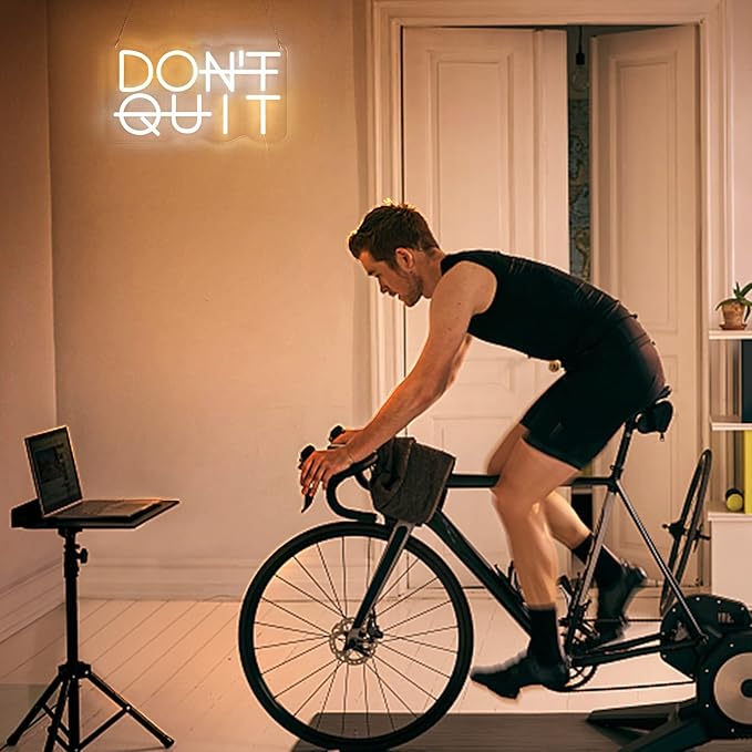 Don't Quit LED Neon Sign for Wall Decor, DO IT Neon Lights Party Decorations, USB Powered Switch Neon Lights lighting adjustable for Office Room, Gym Room, Man Cave, Gamer Room