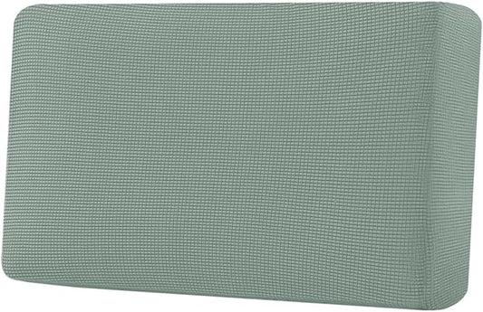 H.VERSAILTEX Super Stretch Individual Seat Cushion Covers Sofa Covers Couch Cushion Covers Slipcover Sets Thick Jacquard Textured Twill Fabric (1 Piece Loveseat Cushion Cover, Sage)