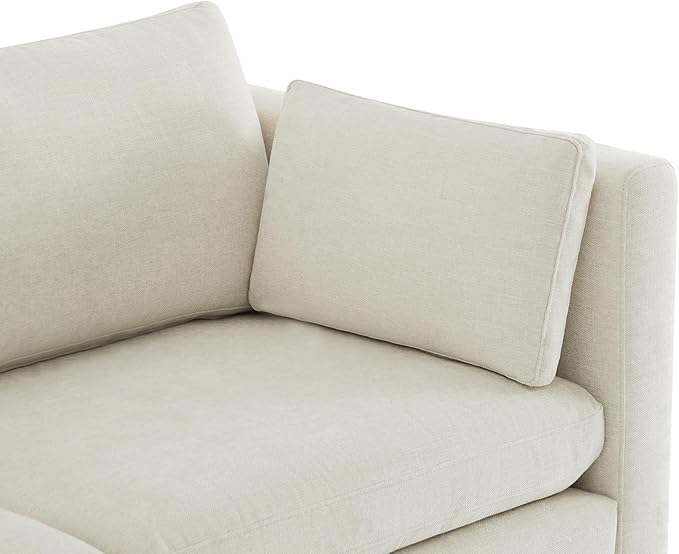 CHITA Oversized Modular Sectional Fabric Sofa Set, FSC Certified Extra Large U Shaped Couch Reversible Chaise Modular Sectional Couch, 146 inch Width, 6 Seat Modular Sofa with Storage Ottomans, Linen